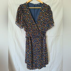 Madewell Cross-front Mini Dress women’s size 12